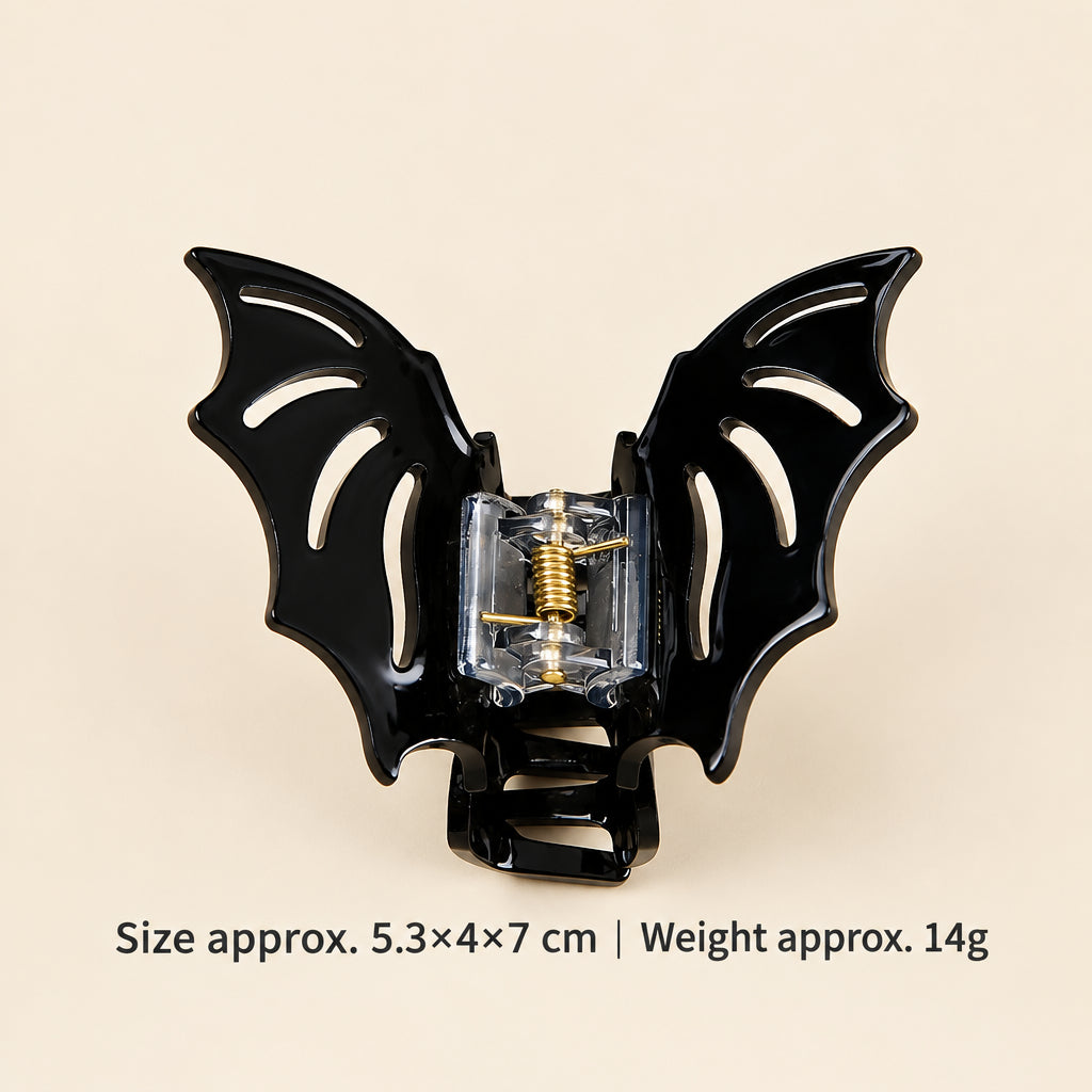 Factory Wholesale Halloween Series Bat Quirky Hair Clips Bat Wings Hairpins for Half-Up Hairstyles
