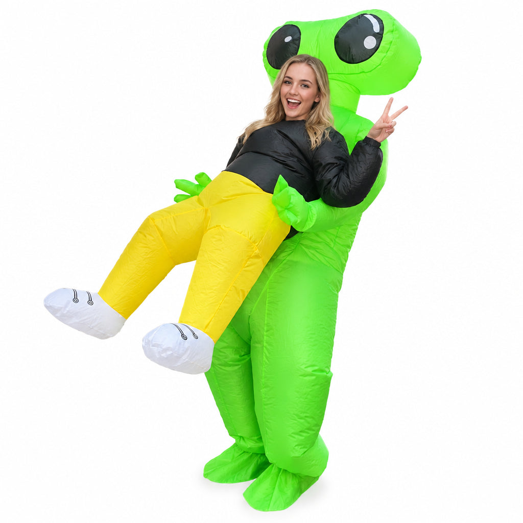 Cross-Border Halloween Alien Ghost Hugging Inflatable Suit Props Funny Performance Alien Inflatable Suit