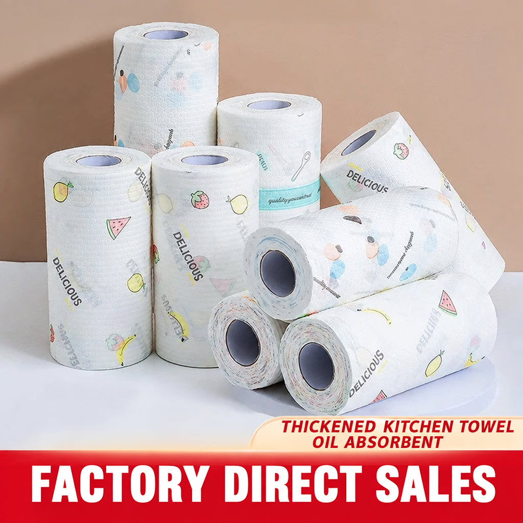 Lazy Rag Kitchen Wet and Dry Washable Reusable Paper Household Cleaning Disposable Dishwashing Cloth Absorbent