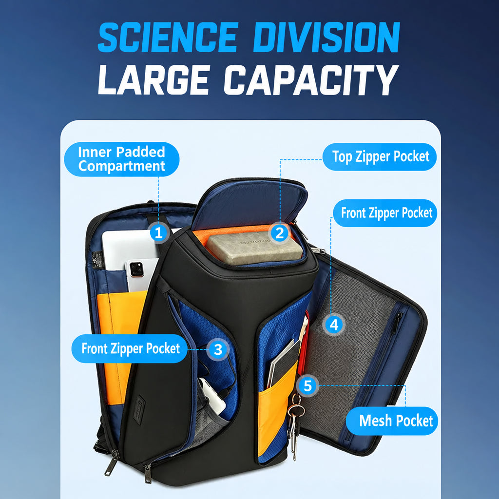 Business Backpack, Waterproof Backpack, Men's Anti-Theft Large-Capacity Business Trip Multi-Functional Travel Computer Bag, Lightweight and Portable