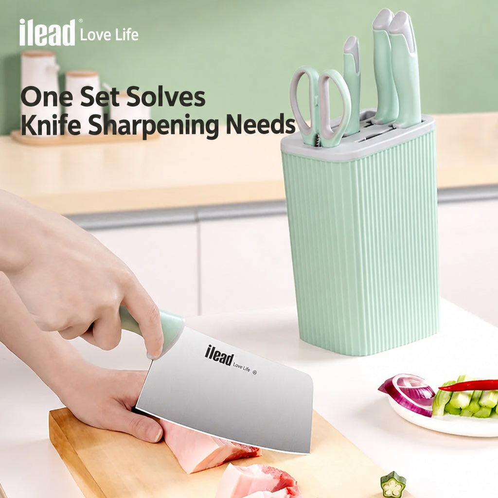 Alide Knives suit Kitchen Knife Combination Chef Special Chopper Household Complete Kitchen Knife Cutting Board Complete Set
