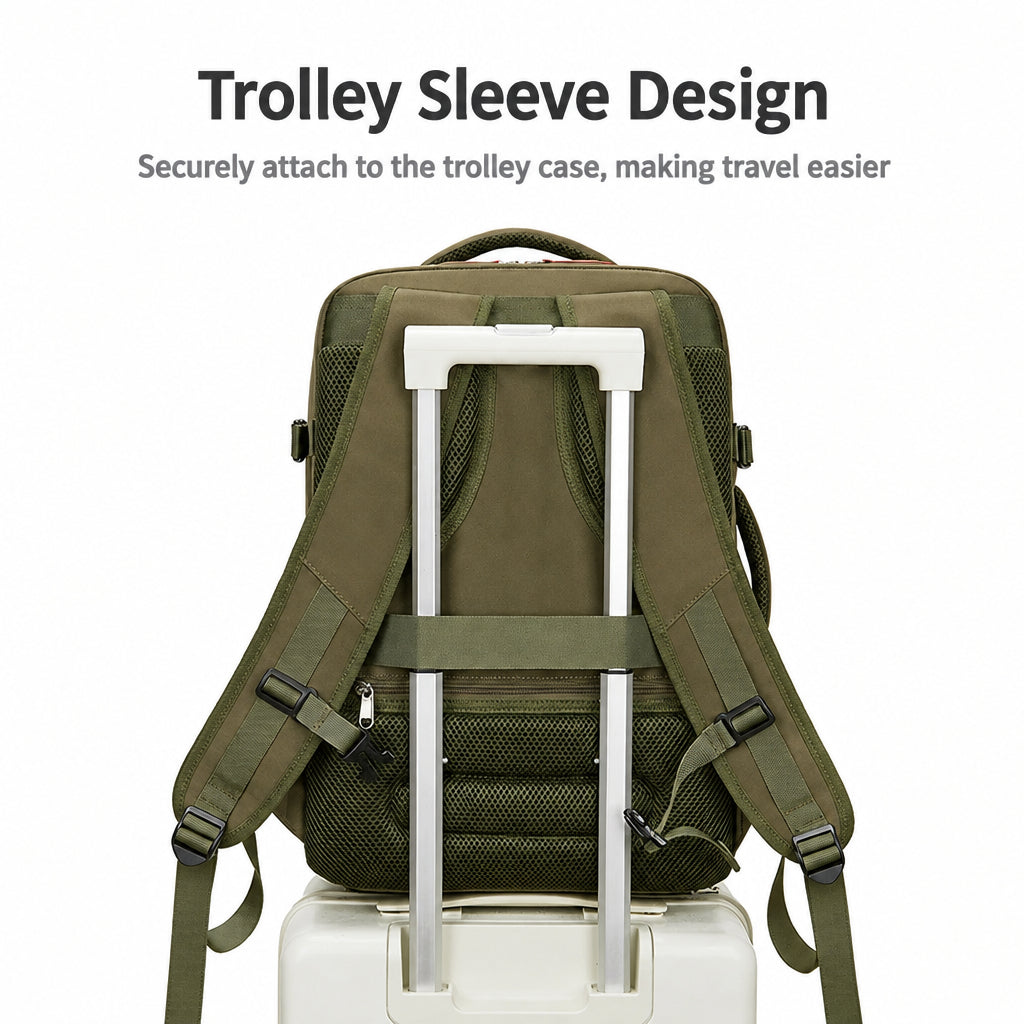 Travel Backpack Women's Large Capacity Dry and Wet Separation Business Travel Luggage Bag Multifunctional Waterproof Commuter Computer Bag
