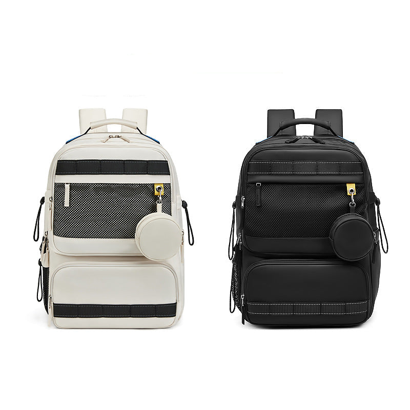Backpack women's large capacity travel backpack fashionable casual lightweight Korean style schoolbag 15.6 computer bag men's bag