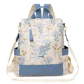 Cross-border Foreign Trade Bag Women's New Multi-functional Large Capacity Backpack PU Fabric Fashion Printed Portable Backpack for Women