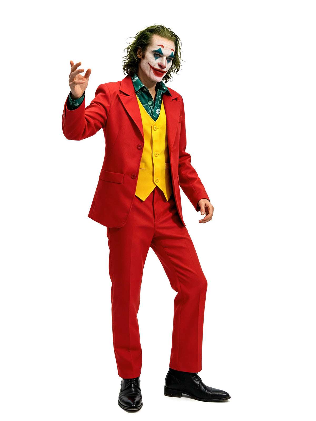 Halloween Joker Joaquin Phoenix Cos Suit Clown Suit Cosplay Stage Performance Ready for Delivery