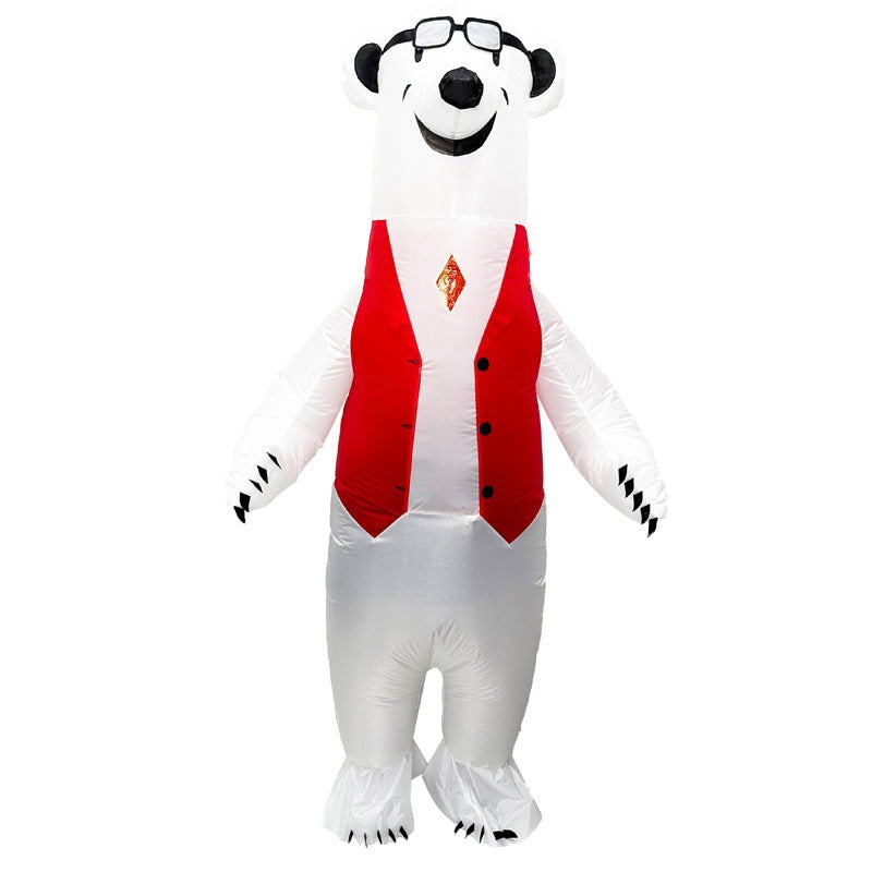 Cross-Border Hot Selling Christmas Tree Inflatable Suit Props Adult Christmas Tree Cosplay Holiday Costumes