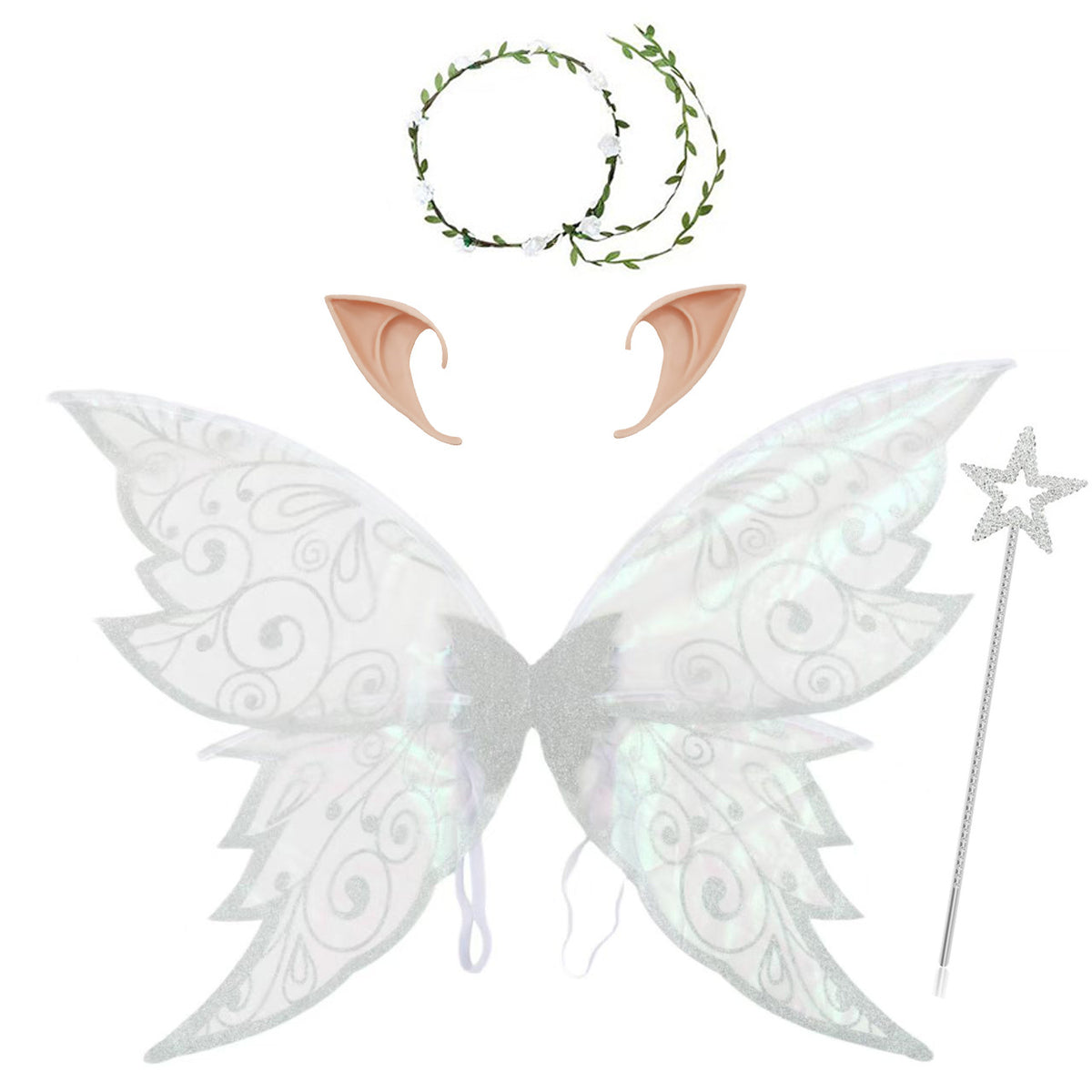 Halloween New Products for Kidsren and Adults Elf Butterfly Wings Back Decoration Holiday Party Dress up Hot Stamping Butterfly Wings