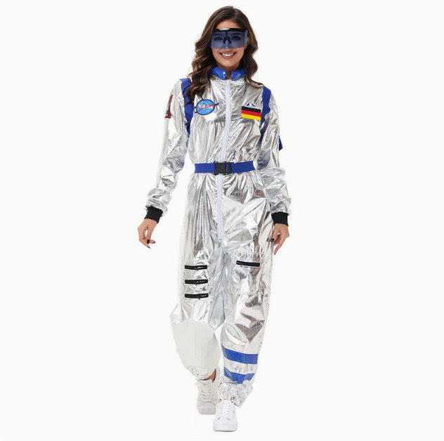 Cross-border source aviation clothing astronaut cosplay spacesuit German logo technology theme parent-child performance