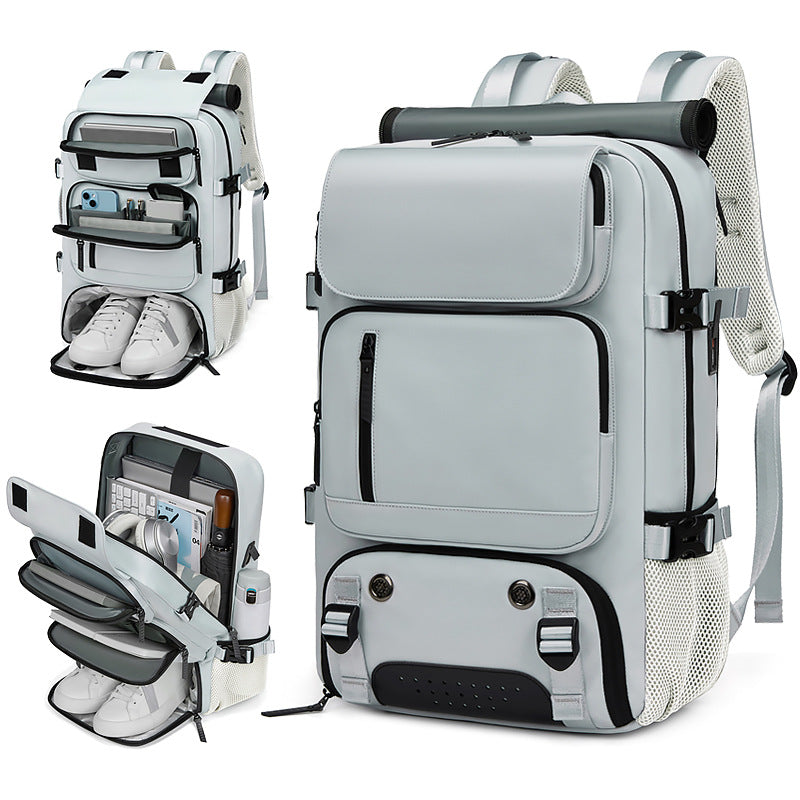 Backpack men's large capacity messenger bag portable travel bag multifunctional shoe warehouse backpack Sports Fitness Bag Men's bag
