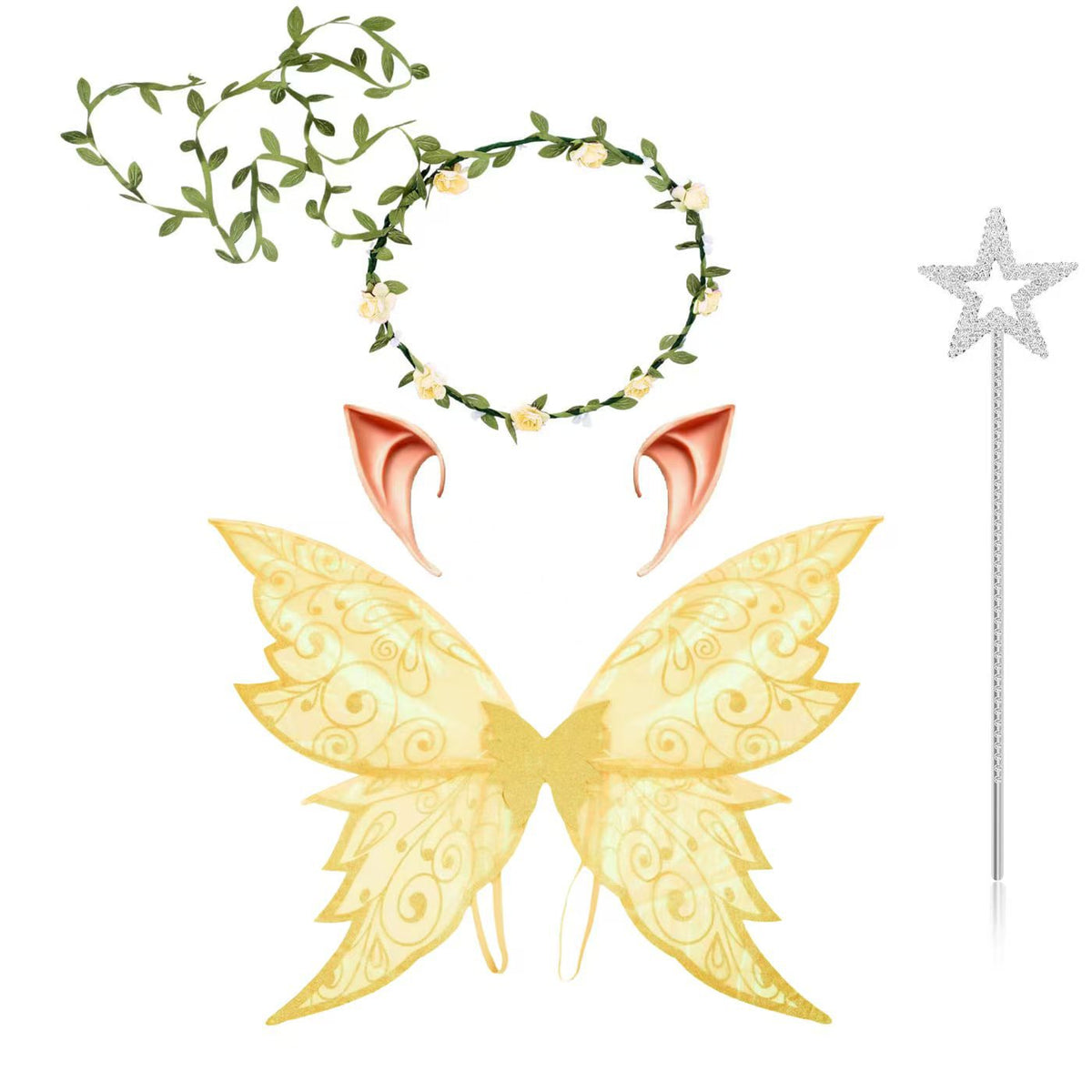 Halloween New Products for Kidsren and Adults Elf Butterfly Wings Back Decoration Holiday Party Dress up Hot Stamping Butterfly Wings