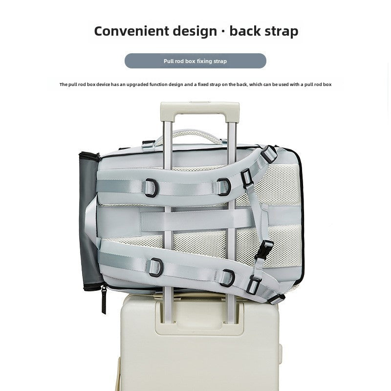 Backpack men's large capacity messenger bag portable travel bag multifunctional shoe warehouse backpack Sports Fitness Bag Men's bag