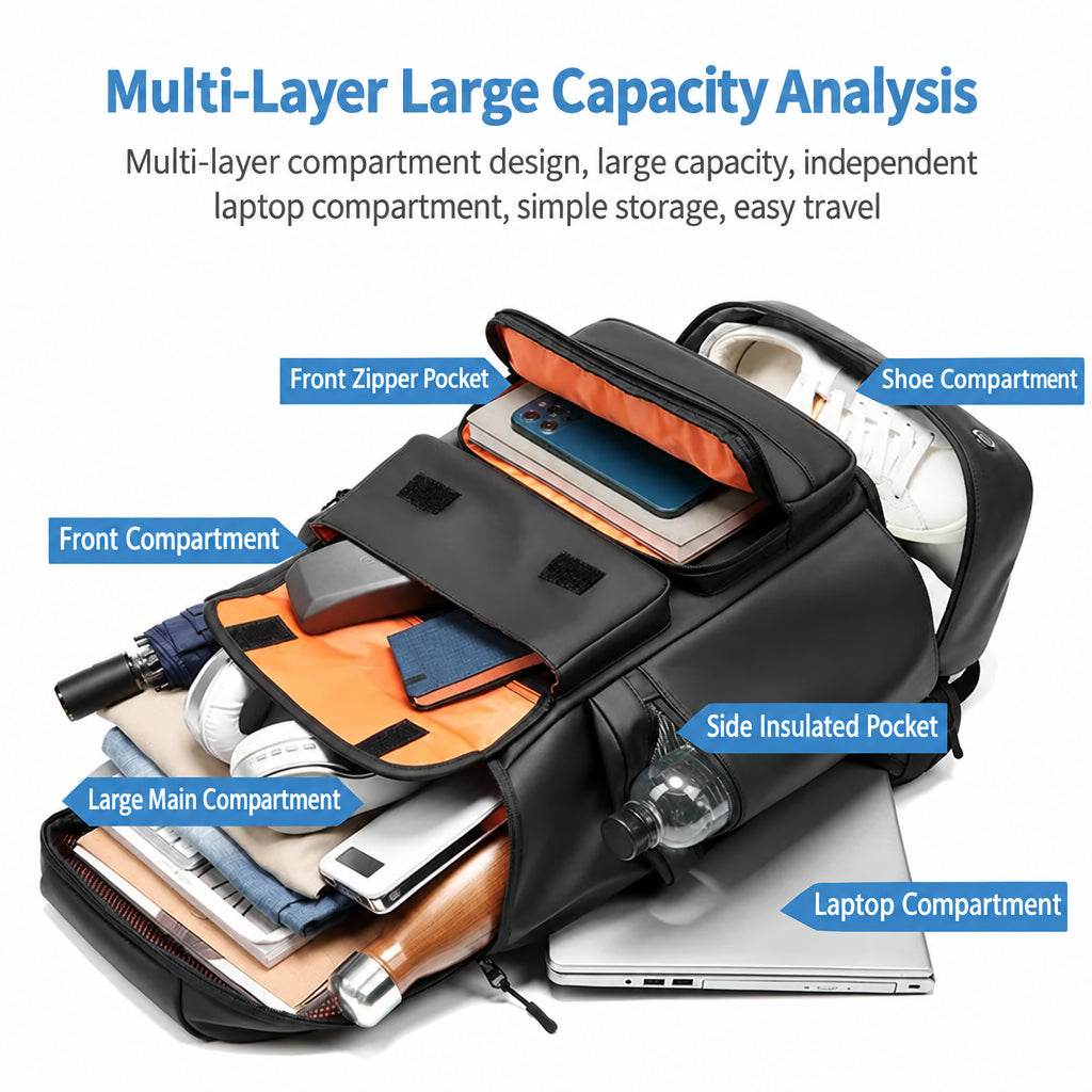 Cross-Border New Men's Backpack Large Capacity Outdoor Sports Backpack Casual Mountaineering Backpack Gift Printed Logo
