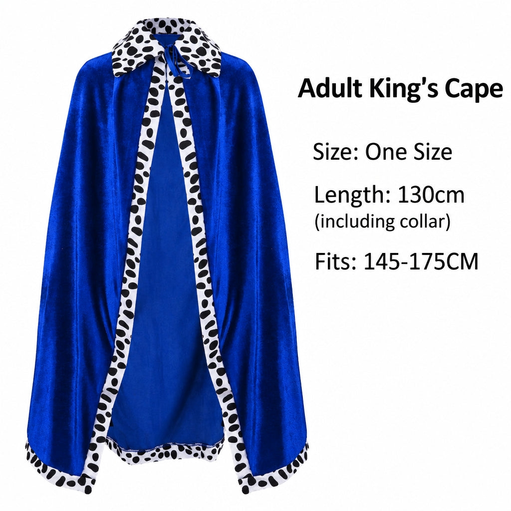 Halloween Costume Kids Adult Birthday Party Show Christmas King Prince Cloak Red Cloak Shawl