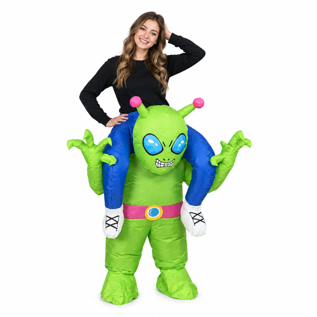 Cross-Border Halloween Alien Ghost Hugging Inflatable Suit Props Funny Performance Alien Inflatable Suit