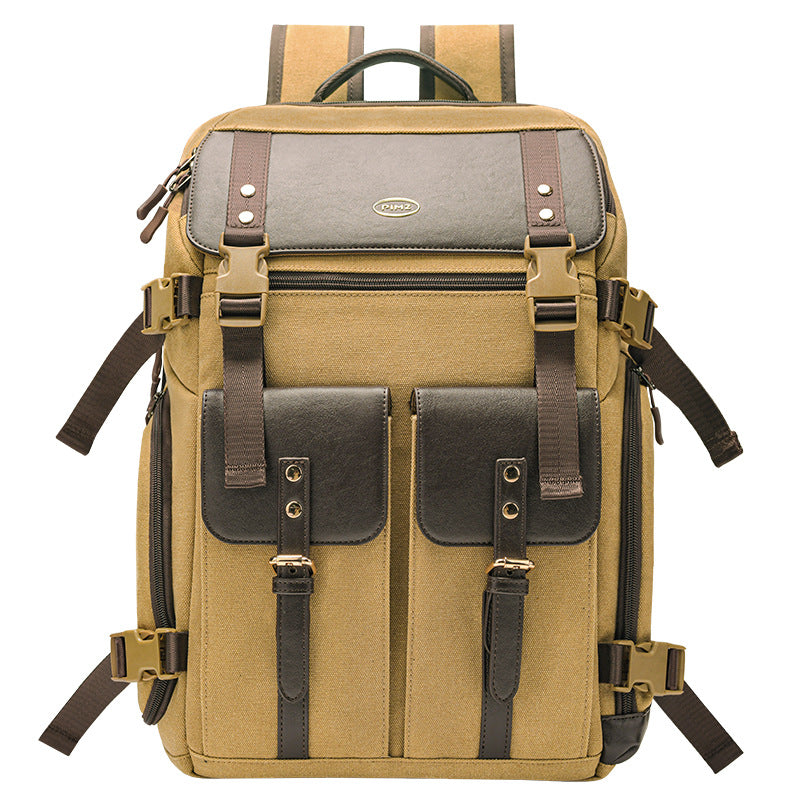 New Cross-Border Multifunctional Photography Bag, Outdoor Youth Camera Backpack, Large Capacity Dual-Purpose Storage Backpack