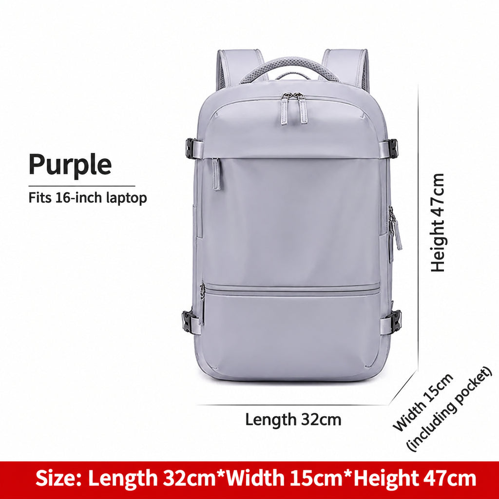 New Backpack Women's Travel Lightweight Short-Distance Luggage School Bag Dry and Wet Separation Business Trip Computer Bag Men's Backpack