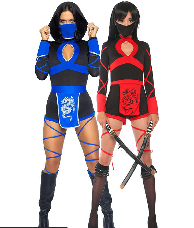 Japanese Ninja Costume Female Samurai Uniform Dragon Japanese Ninja Uniform Halloween Costume Game Uniform Cosplay Cos