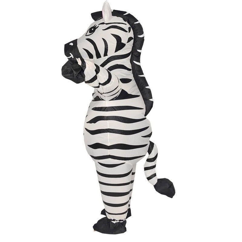 Cross-Border Hot Selling Funny Cyclist Doll Costume Masquerade Performance Props Hippie Sunglasses Dinosaur Inflatable Costume