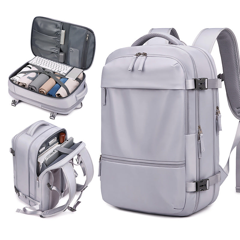 New Backpack Women's Travel Lightweight Short-Distance Luggage School Bag Dry and Wet Separation Business Trip Computer Bag Men's Backpack