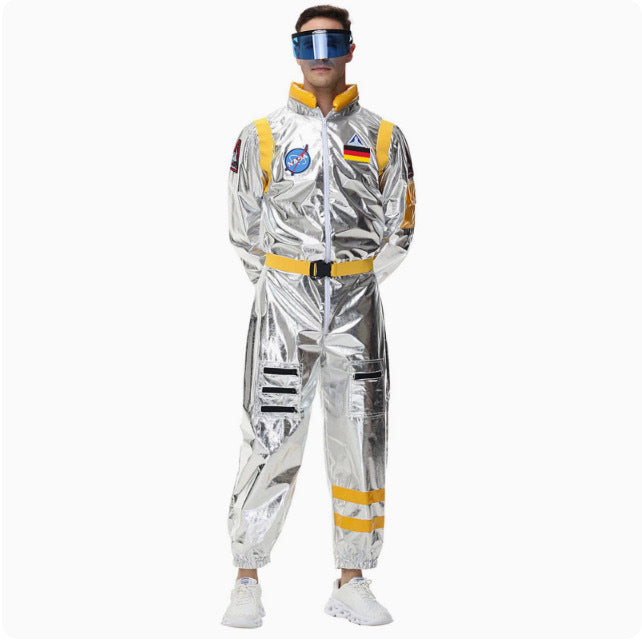 Cross-border source aviation clothing astronaut cosplay spacesuit German logo technology theme parent-child performance