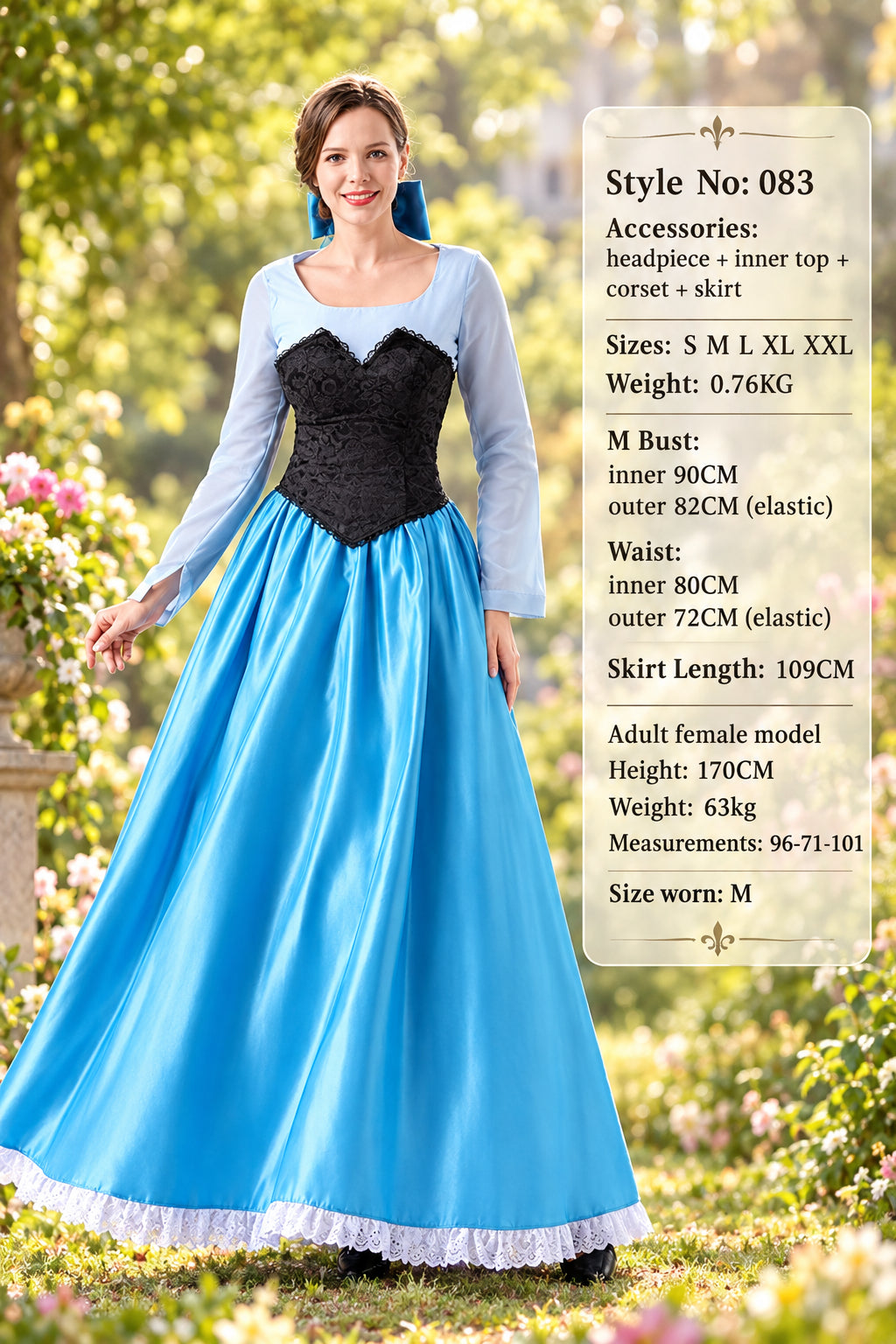 Adult Halloween Snow White Bell Cinderella Ice Sleeping Beauty Rapunzel Party Stage Performance Princess Dress