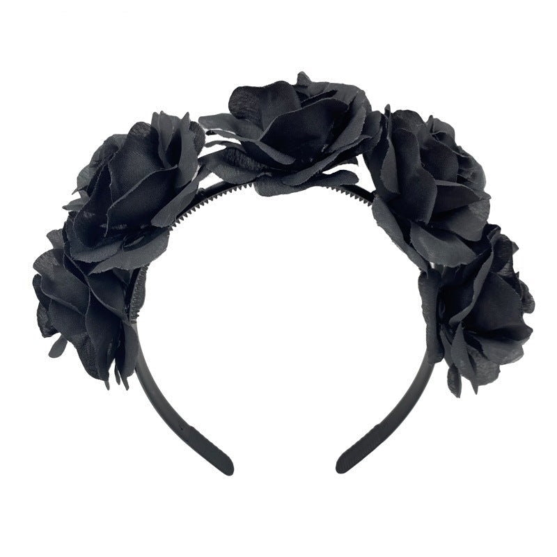 Spider Flower Party Halloween New Flower Headdress Hair Hoop Wholesale Makeup Personality European and American Cosplay