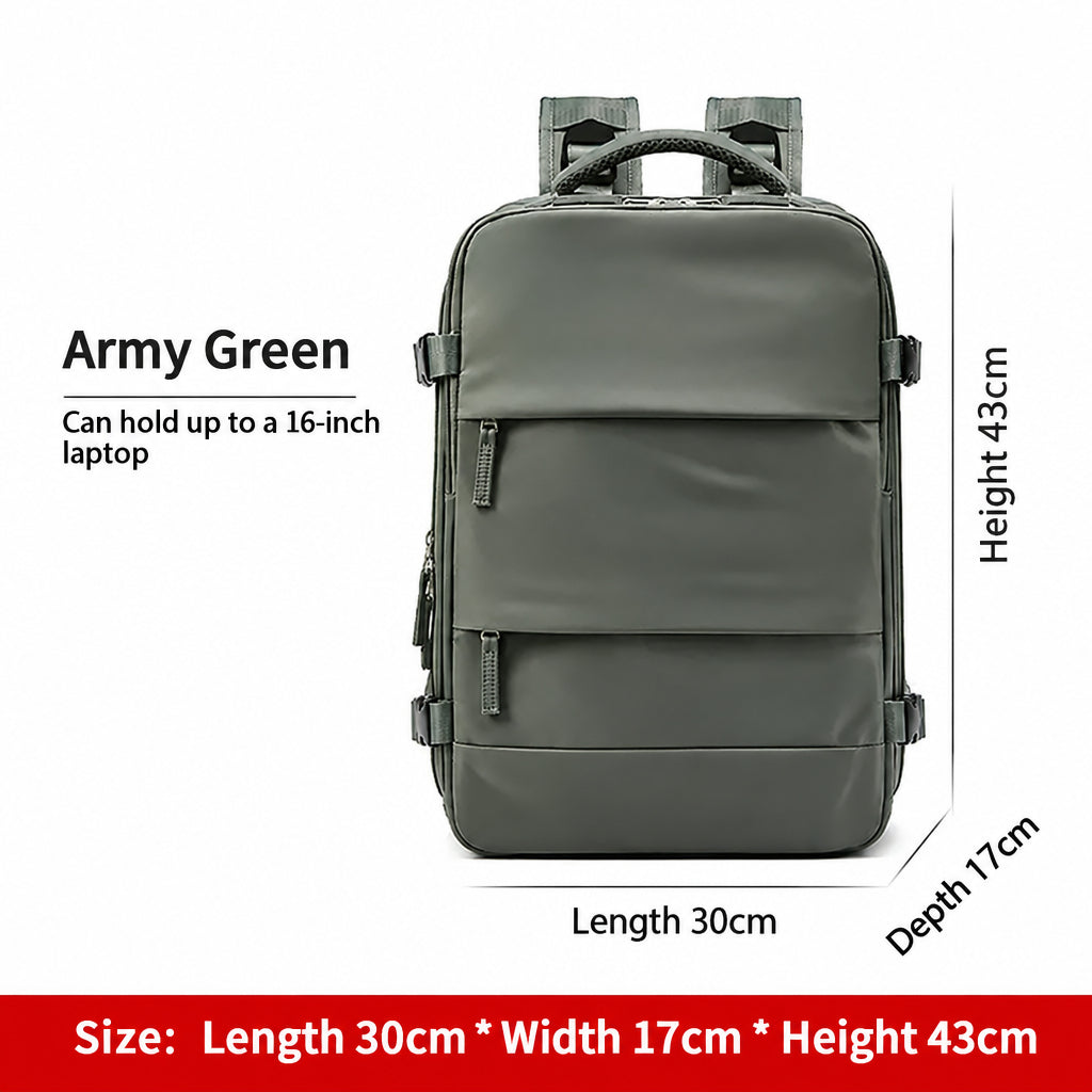 Backpack Large Capacity Men's and Women's Outdoor Travel Bag Waterproof Lightweight Casual Backpack Short Distance Computer Simple School Bag