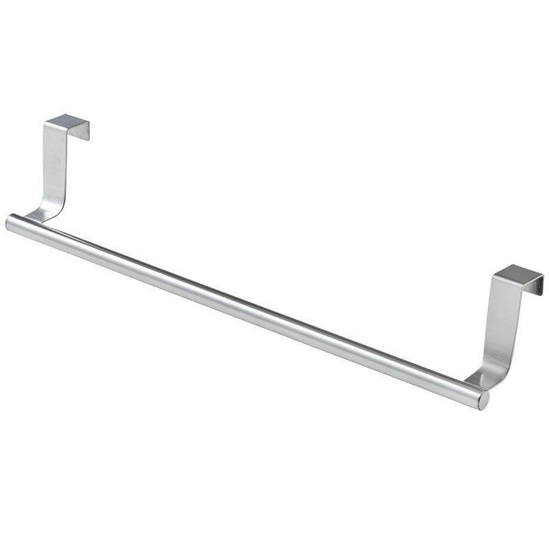 Ready-Made No-Drill Towel Rack Wardrobe Kitchen Cabinet Storage Rack Over-The-Door Bathroom