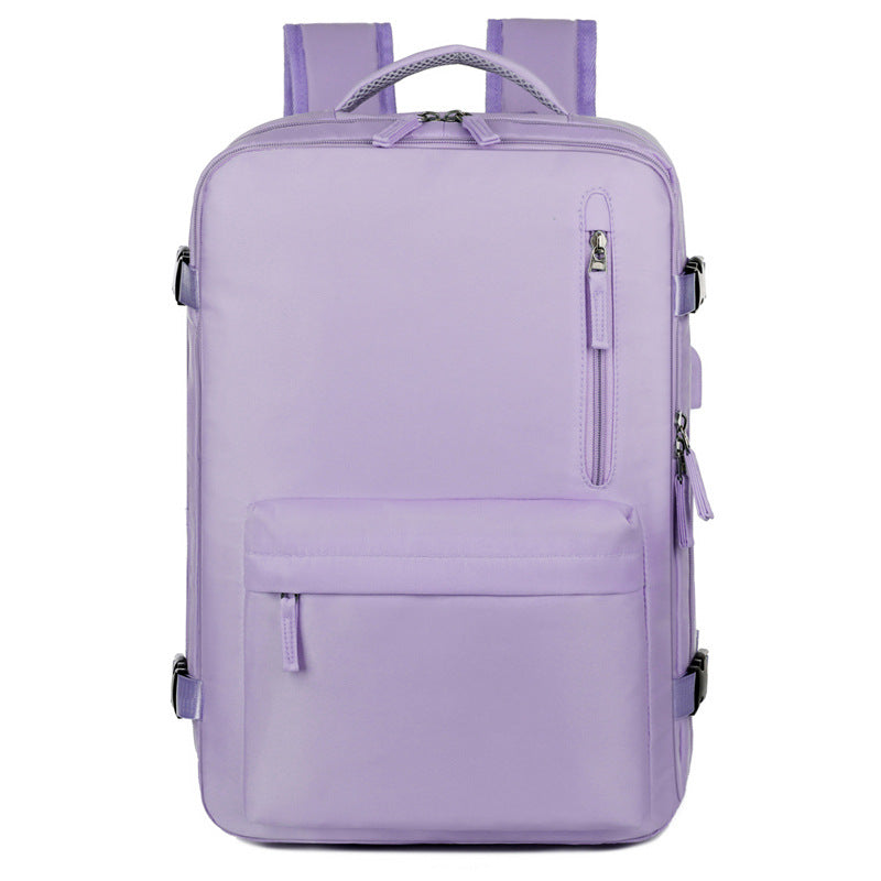 Customizable Logo Men's Backpack Travel Bag Large Capacity Business Travel Portable Luggage Student Computer Bag