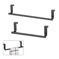 Ready-Made No-Drill Towel Rack Wardrobe Kitchen Cabinet Storage Rack Over-The-Door Bathroom