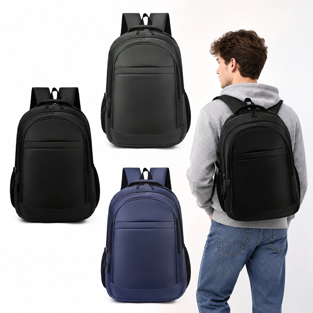 Cross-Border Printable Logo Backpack, Simple Ultra-Filtration Large-Capacity Men's Backpack, Multi-Compartment Commuter College Student Bag