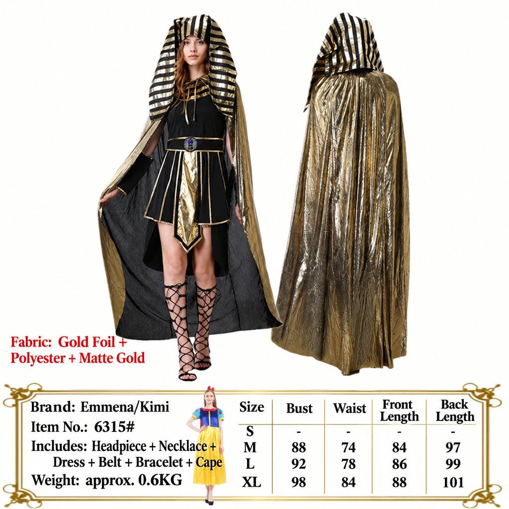 Adult Couple Cleopatra Goddess Pharaoh Masquerade Party Clothes cosplay Halloween Costumes