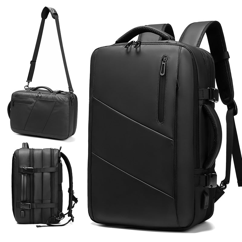 Backpack men's large capacity travel portable shoulder strap hidden multi-functional computer bag business travel backpack expansion