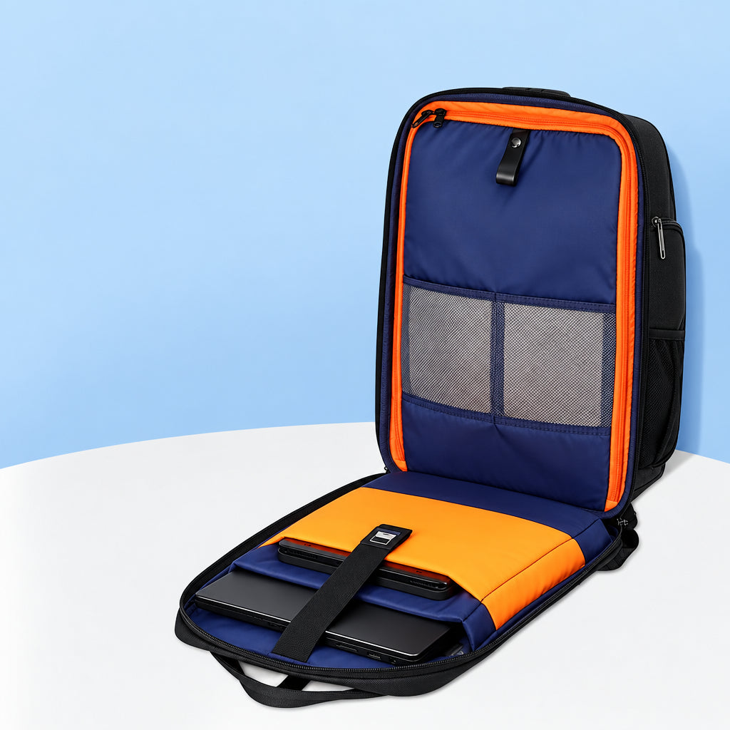 New High-End Business Backpack, Trendy Men's Waterproof Backpack, Large Capacity Business Trip, Multi-Functional Anti-Theft Computer Bag