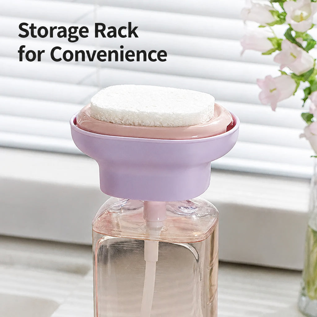 Light Luxury Dishwashing Liquid Dispenser, Household Kitchen Creative Dishwashing Liquid Dispenser, Scouring Pad and Bowl Brush Dispensing Artifact