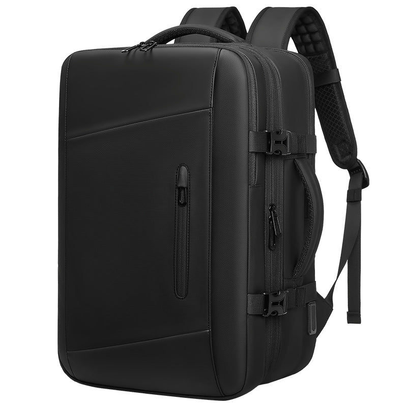 Backpack Men's Large Capacity Multi-function Expanding Vacuum Compression Travel Bag Water-repellent Travel Computer Backpack