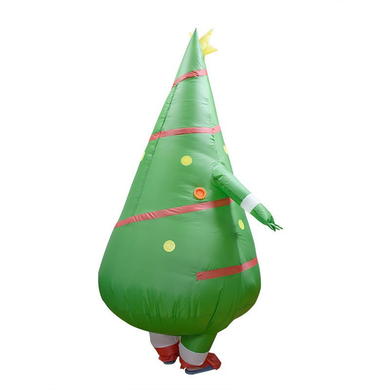 Cross-Border Hot Selling Christmas Tree Inflatable Suit Props Adult Christmas Tree Cosplay Holiday Costumes