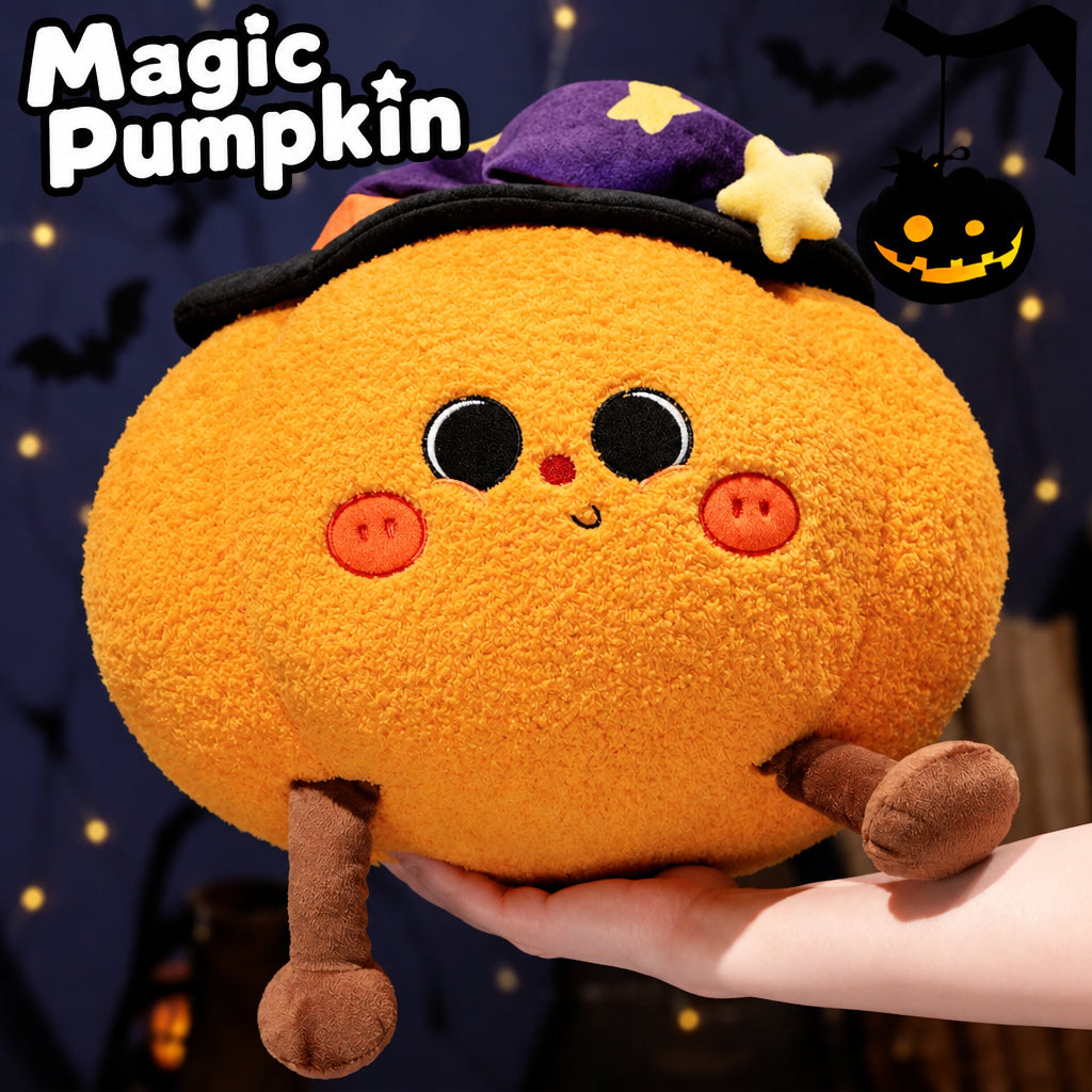 Cute Halloween Pumpkin Doll Ghost Imp Pillow Plush Toy Decoration Sofa Ornament Doll