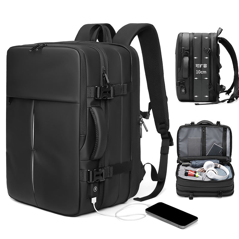 Backpack men's large capacity business trip short trip luggage bag leisure scalable multifunctional computer backpack