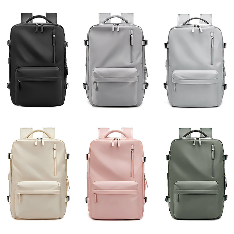 Travel Backpack Women's Extra Large Capacity Lightweight Expandable Casual Backpack Men's School Bag Dry and Wet Separation Travel Bag