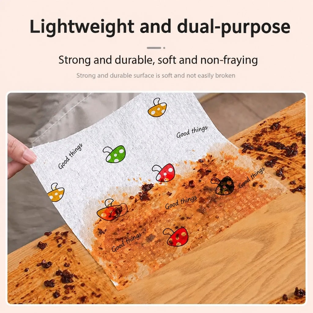 Lazy Rag Kitchen Wet and Dry Washable Reusable Paper Household Cleaning Disposable Dishwashing Cloth Absorbent
