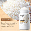 120ml BIOAOUA Rice Raw Pulp Foaming Facial Puree Cleansing Mousse Soothing Facial Cleanser With Brush Head Clear Face Wash