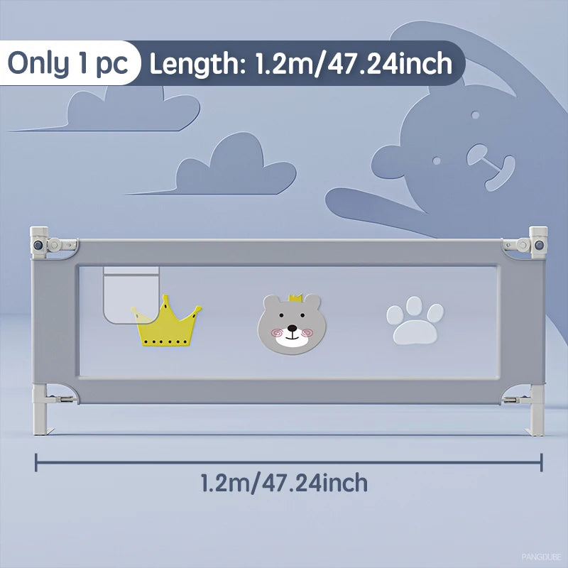 PANGDUBE 1pc Bed Rail Guard for Kids Fall Out Protection Handrail Bed Safety Baby Safety Bed Barrier for Parents Bed