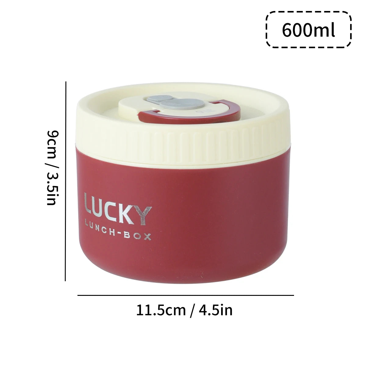 WORTHBUY Sealed Lunch Box 304 Stainless Steel Insulated Bento Box Portable Leak Proof Thermal Food Container Microwave Soup Jar