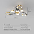 Lustre Chandelier Ceiling Lights Simple Black Gold Luxury Home Pendant Light Nordic Modern Smart Lobby Dining Room Chandeliers