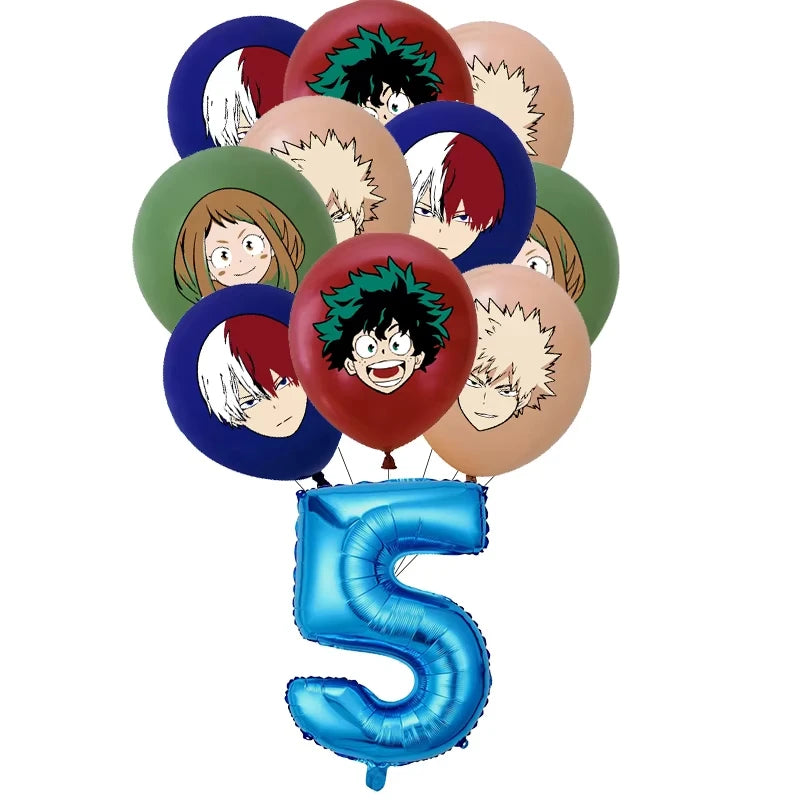 My Hero Academia Birthday Party Decoration Disposable Tableware Cup Plate Balloon Backdrop Banner Kid Favor Baby Shower Supplies