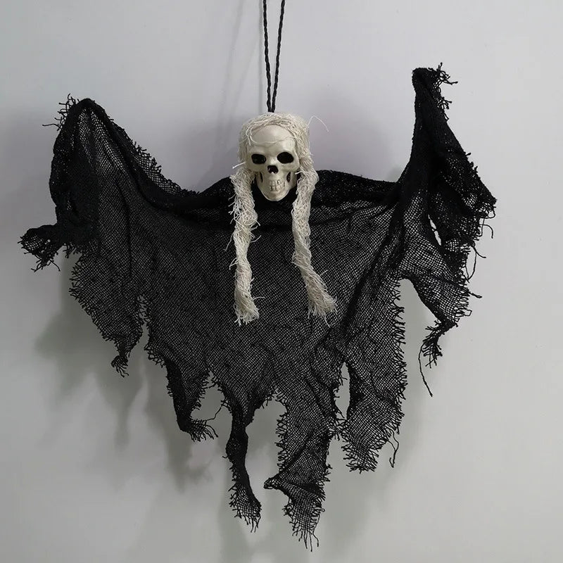 Halloween Decorations Ghosts Zombies Haunted House Bar KTV Horror Atmosphere Charm Hanging Cloaks Mini Ghosts Home Door Decor