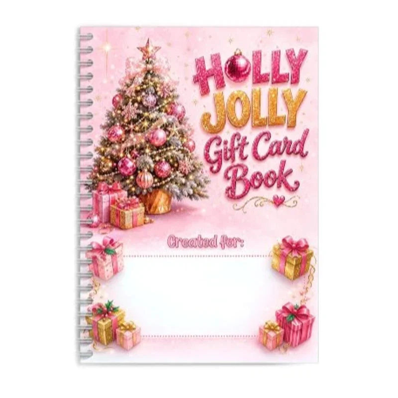 Christmas Gift Card Book Merry Christmas Diys Gift Cards Spiral-bound Merry Christmas Cards Books Cute Diy Gift Card Xmas Gifts