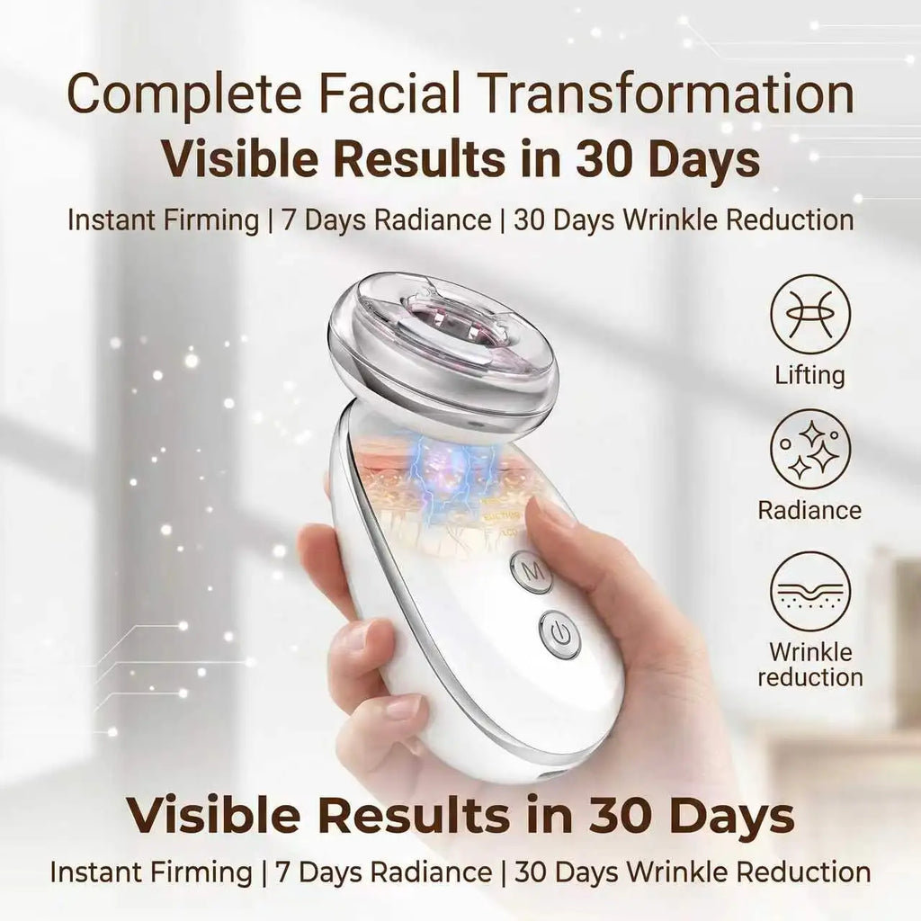 EMS V Face Lifting Device Electric Facial Massager Vacuum Suction Skin Tightening Jawline Sculpting Beauty Tool for Women