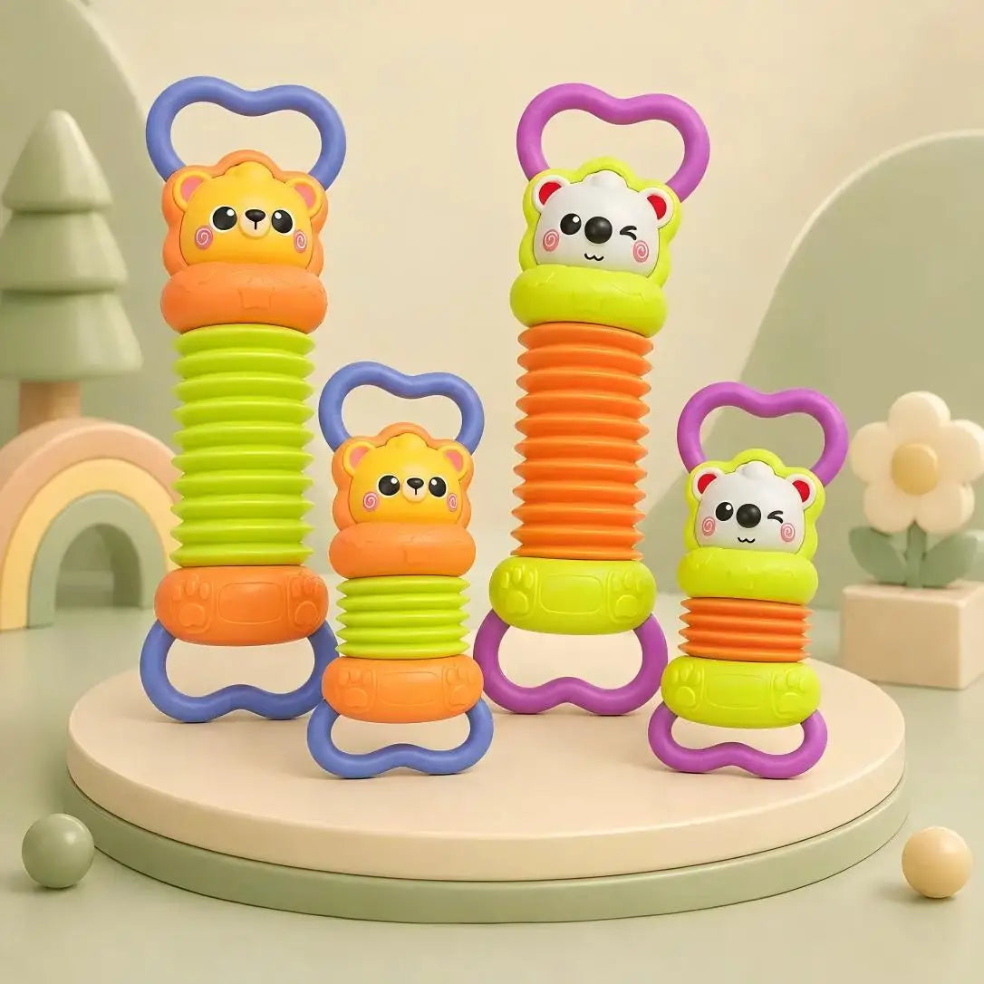 Baby Musical Accordion Toy Stretch Squeeze Animal Early Education Music Sensory Motor Skill Development for 6+ Months Infants